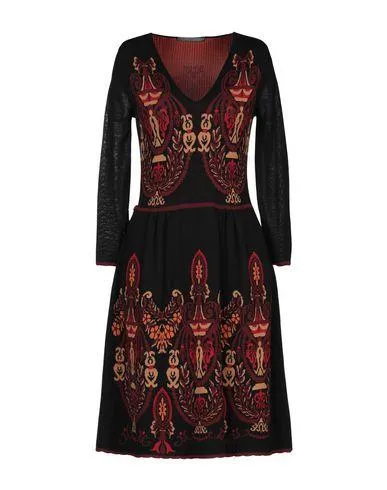 Alberta Ferretti Women Knee-length dress Black 10 UK