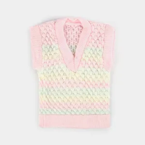 Baby Woolen Inner Wear Sweater-Pink 9M 