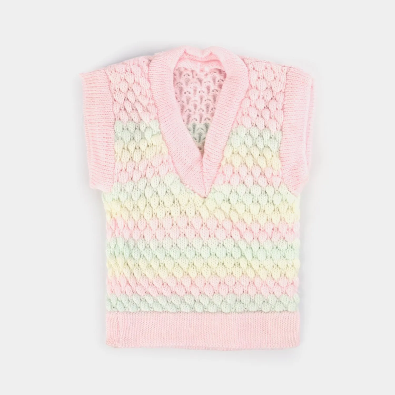 Baby Woolen Inner Wear Sweater-Pink 9M 