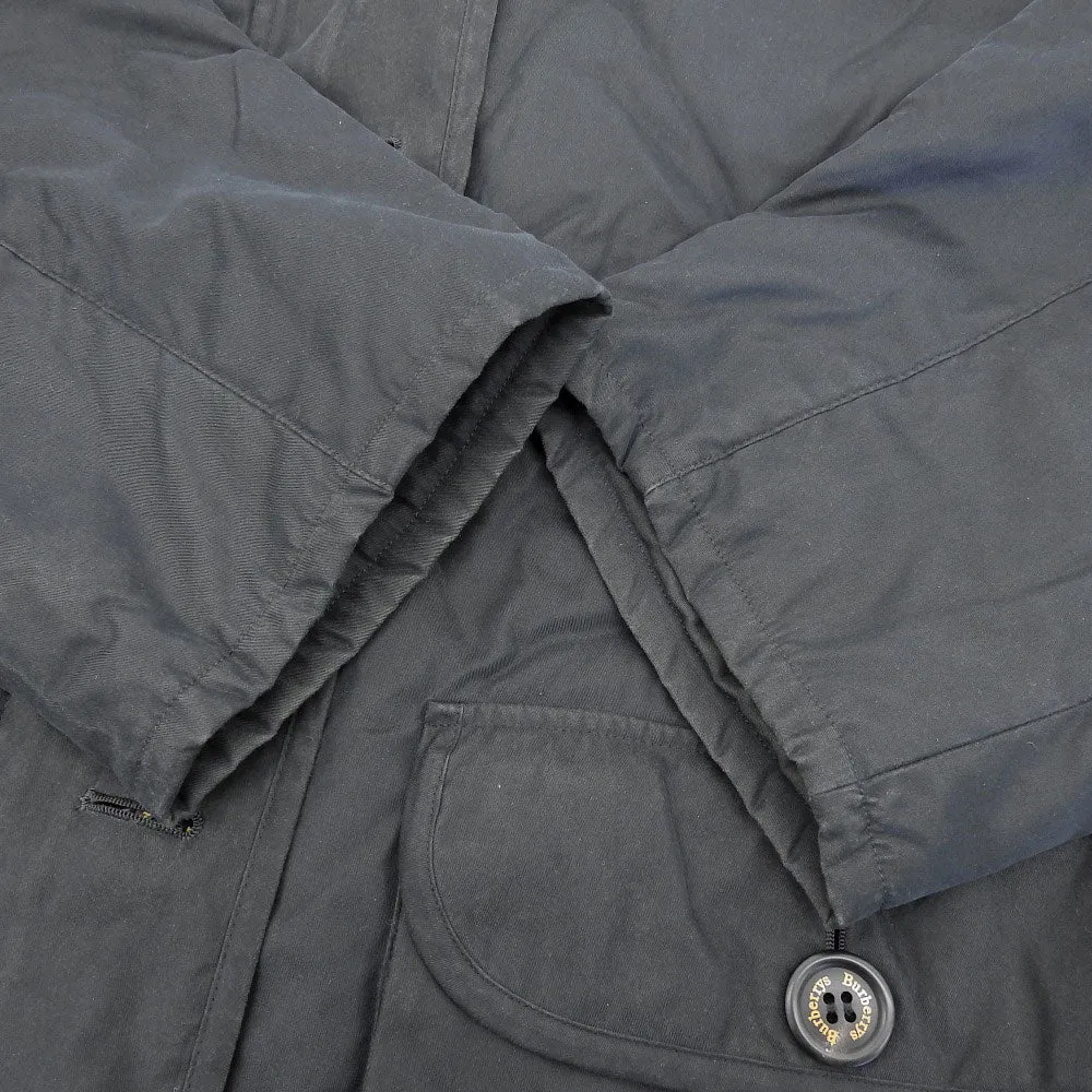Burberry Black Hooded Coat 7AR Women