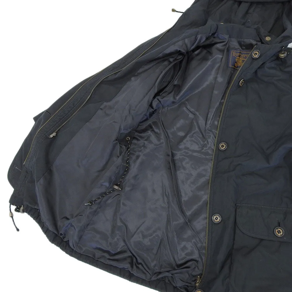 Burberry Black Hooded Coat 7AR Women