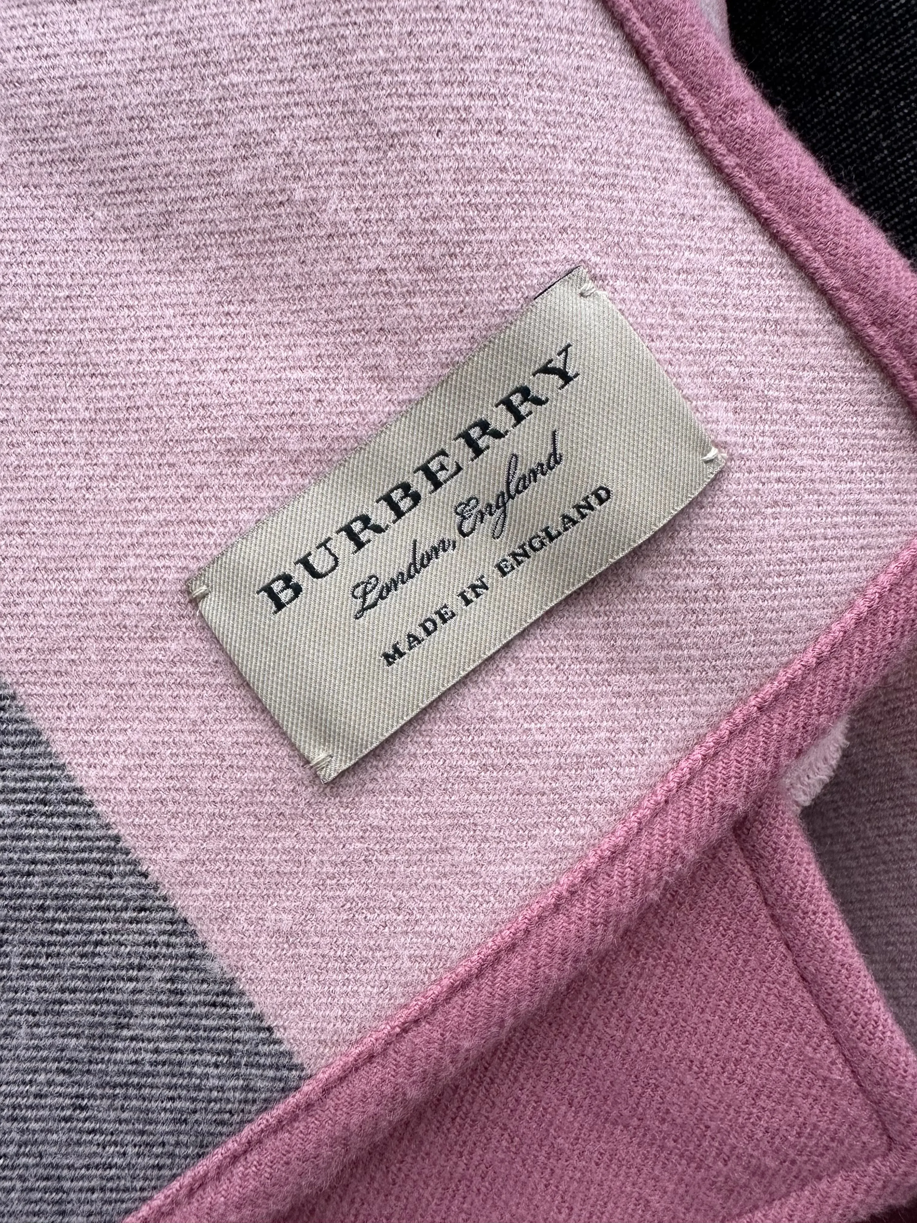 BURBERRY London England Reversible Wool Cape