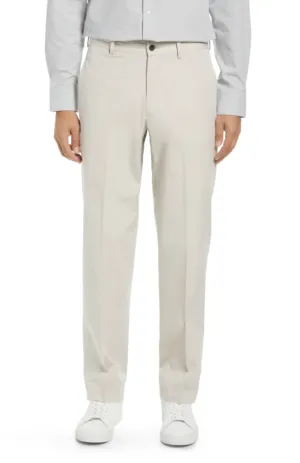 Charleston Khakis Washed Poplin, Flat Front, Regular Rise, Stone