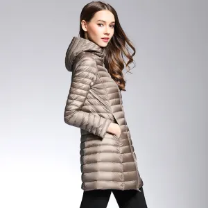 Cold Away Hooded Long Coat