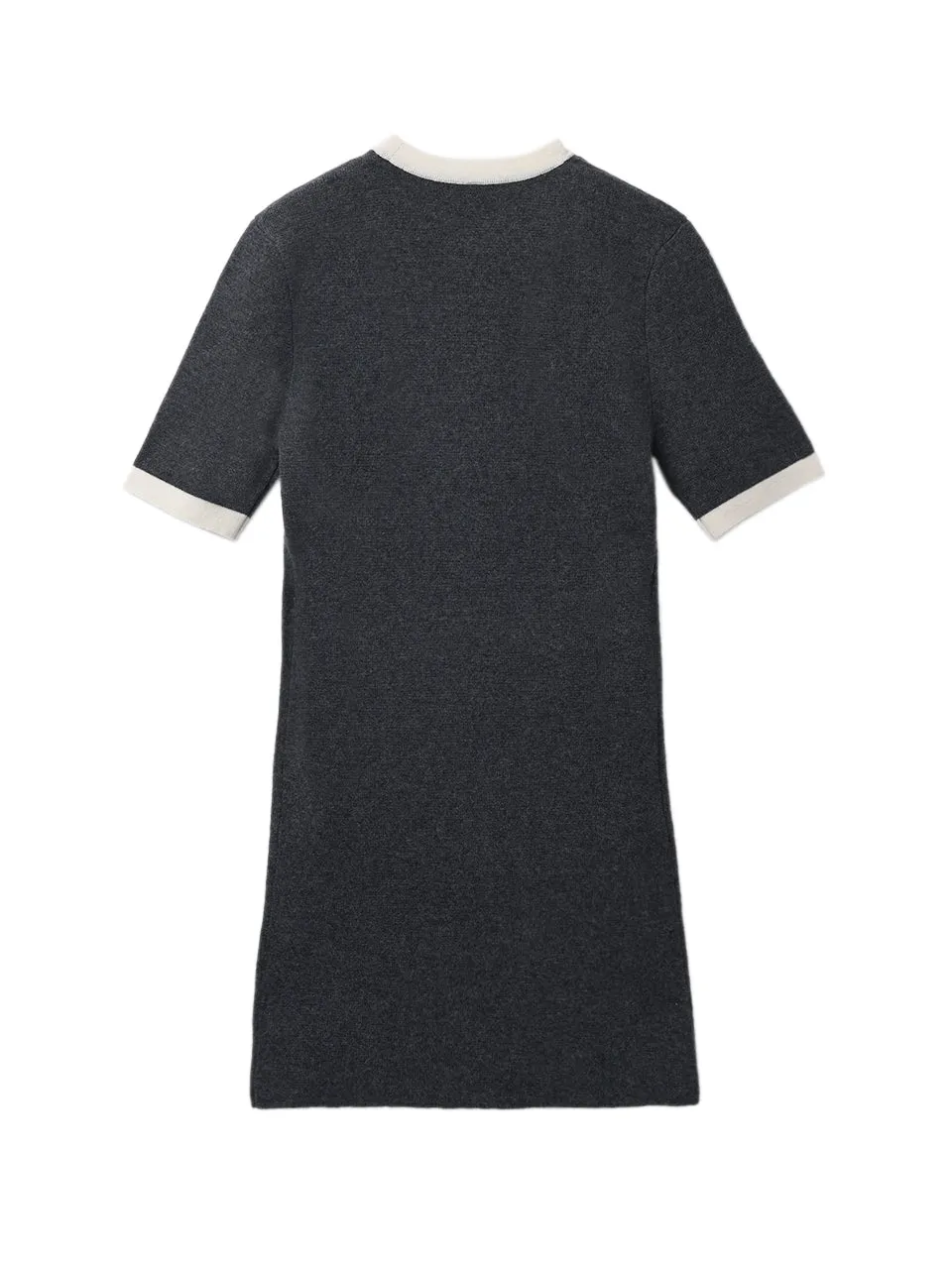 Color Block Shortsleeve Dress_Graphite