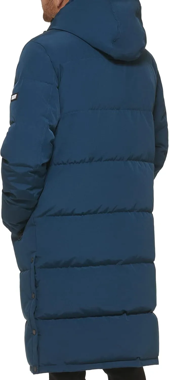 DKNY Arctic Cloth Hooded Extra Long Parka Jacket