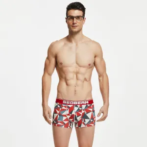 Fashion Geometry Pattern U Convex Boxers