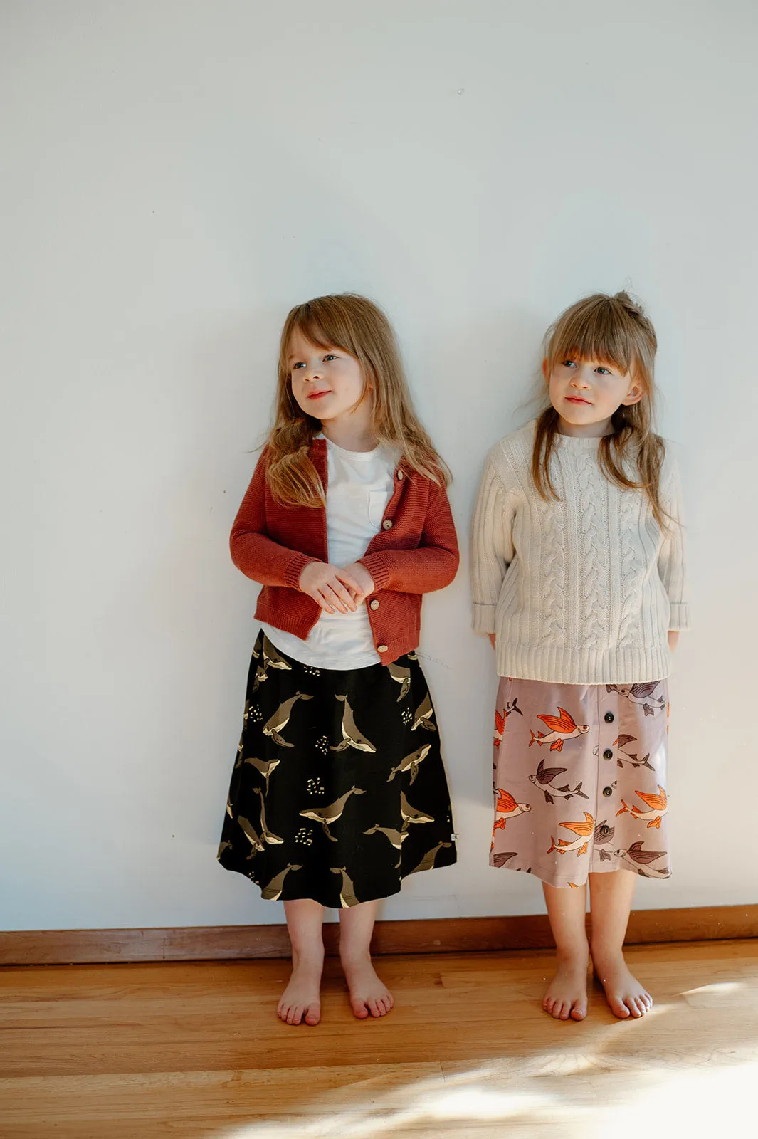Flying Fish Long Skirt with Buttons (3-4 and 4-6 left)
