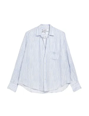 Frank & Eileen - Eileen Shirt in Light Blue Messy Stripe
