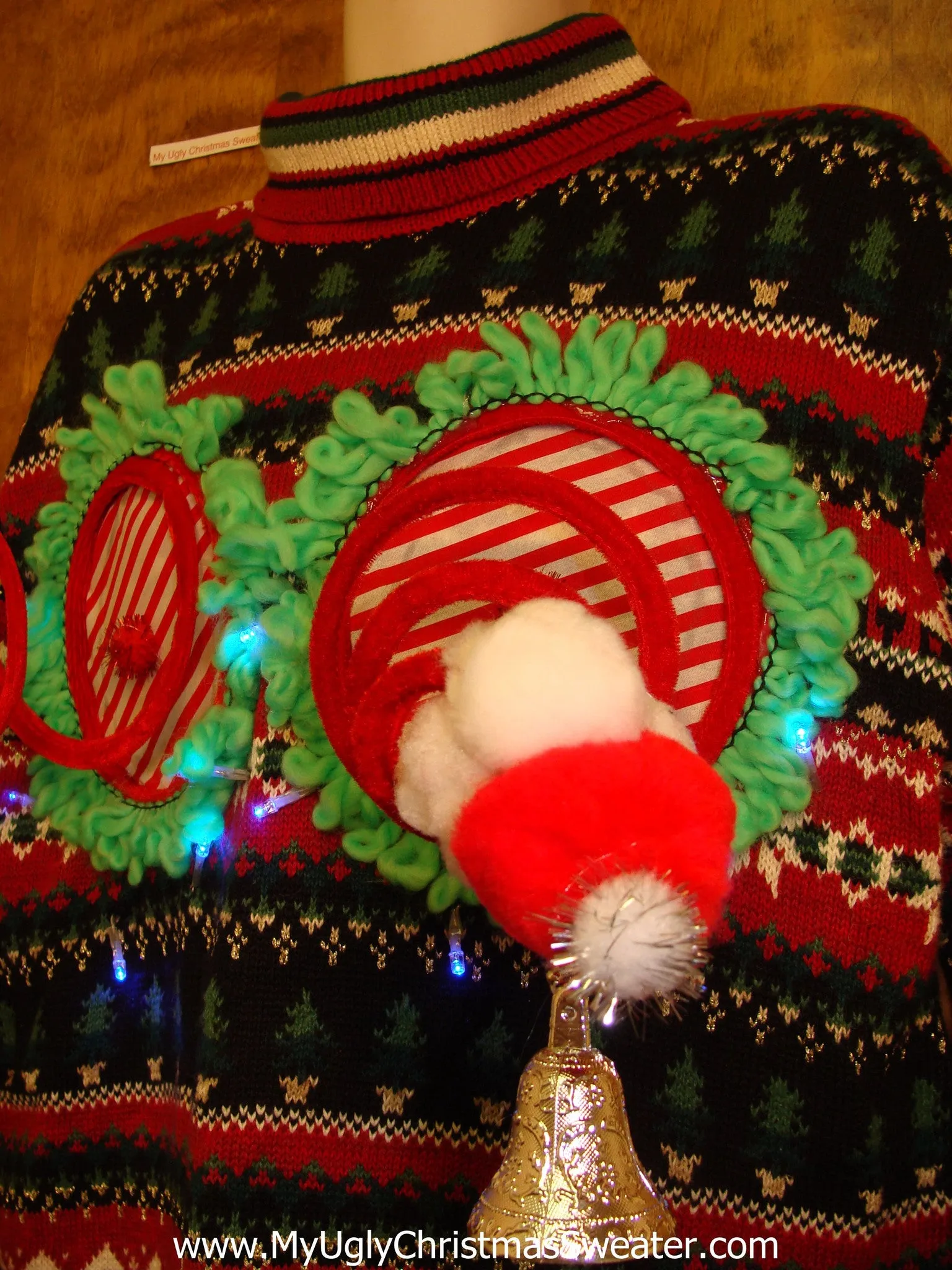 Funny Two Sided Light-up Naughty Ugly Christmas Sweater