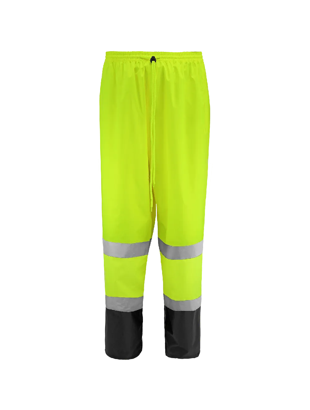 Global Glove & Safety FrogWear® HV High-Visibility Yellow/Green Two-Piece Rain Suit Polyurethane Coated 150D Oxford Polyester - GLO-1590