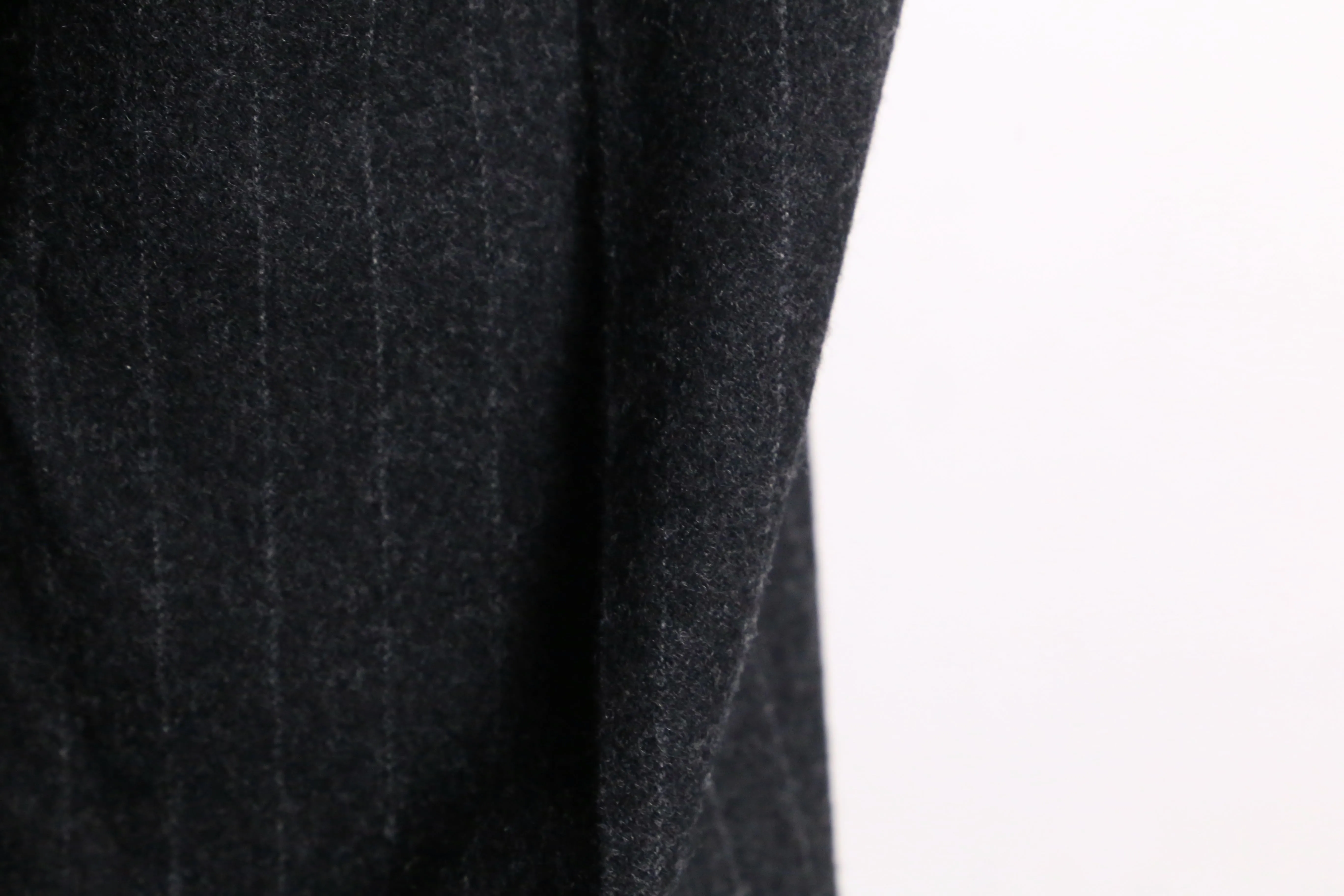 gray pinstripe wool slacks