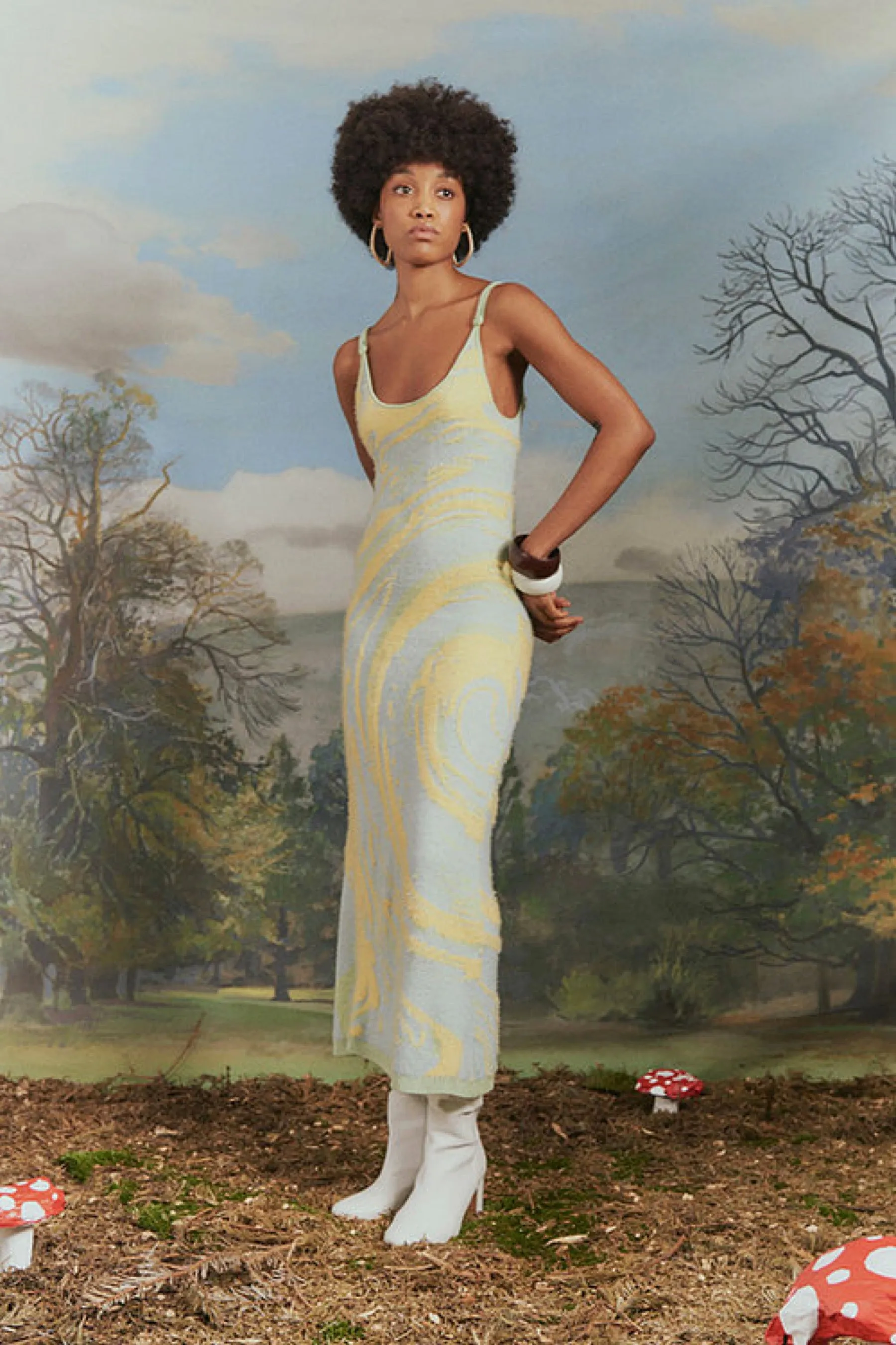 Hockney Dress - Cucumber Cypress