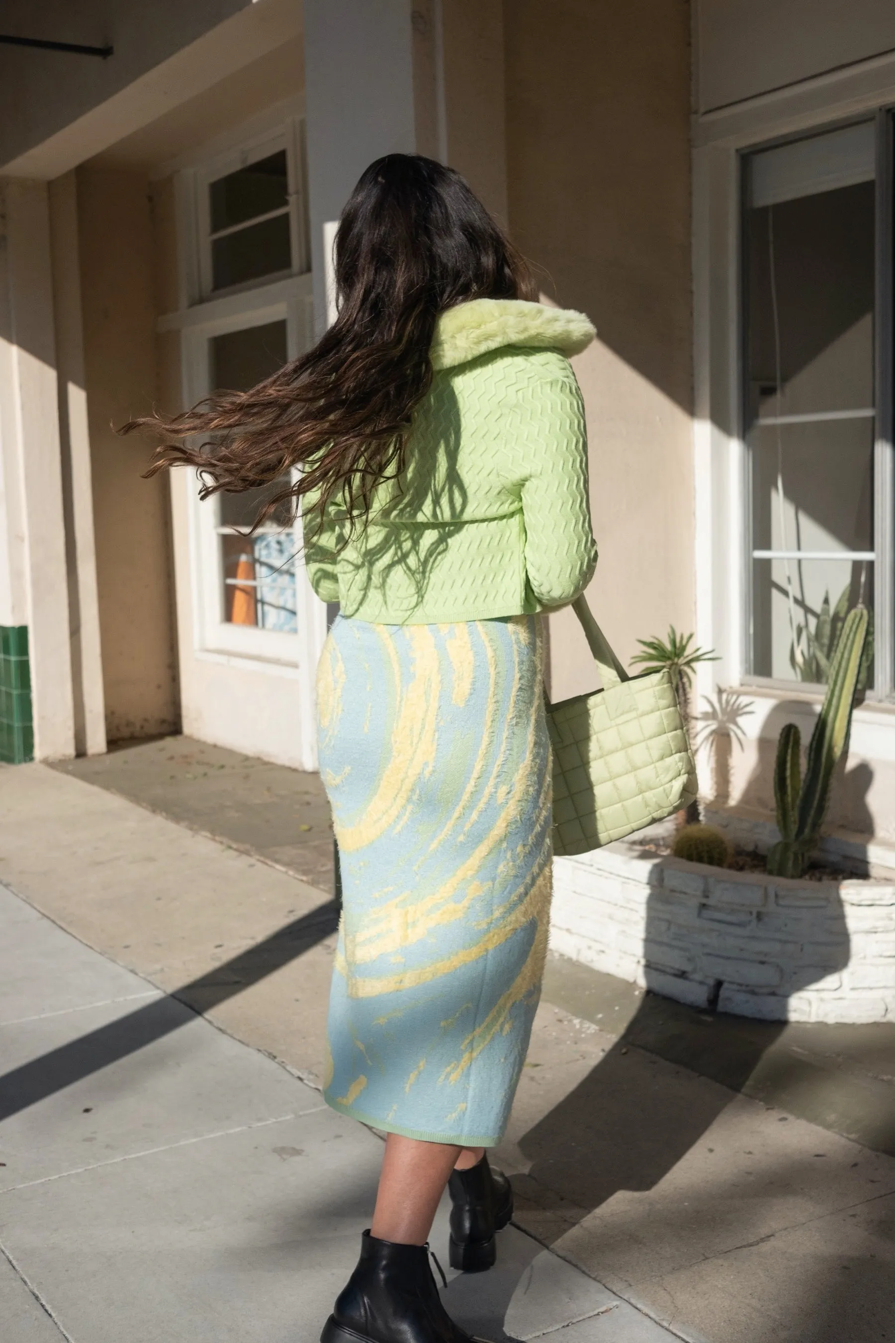 Hockney Dress - Cucumber Cypress