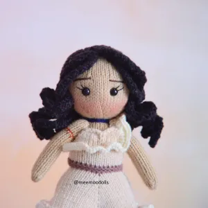 Knit Pocahontas Doll. Knitted toy patterns. Meemoodolls