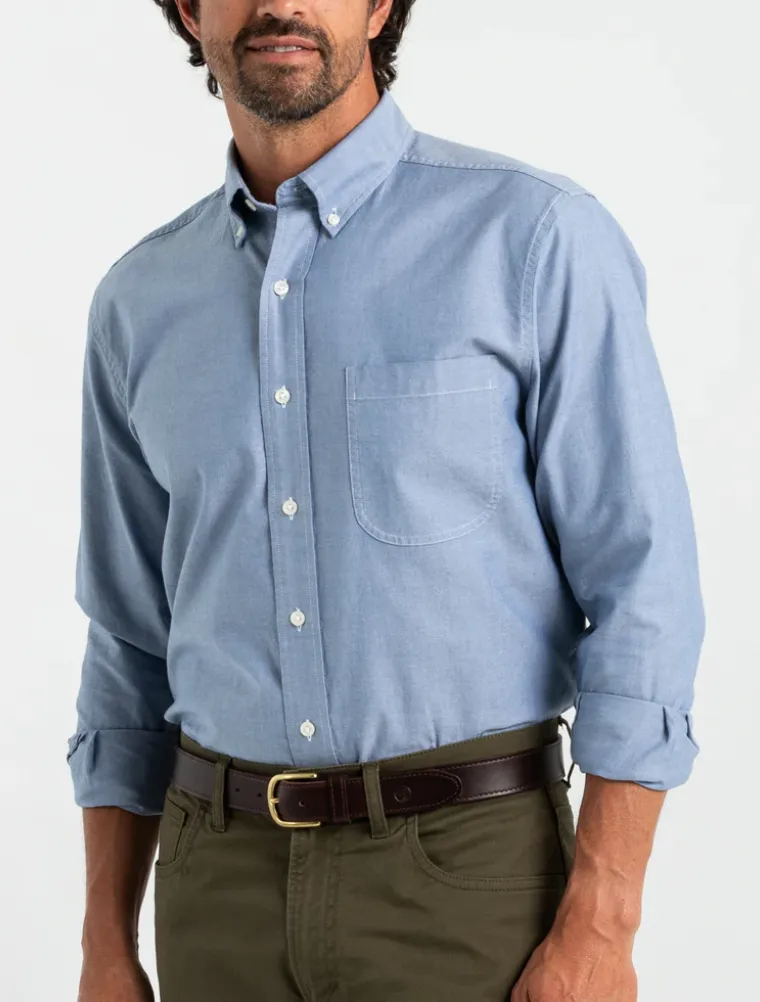 Men's LS Cotton Oxford Morris Solid Shirt