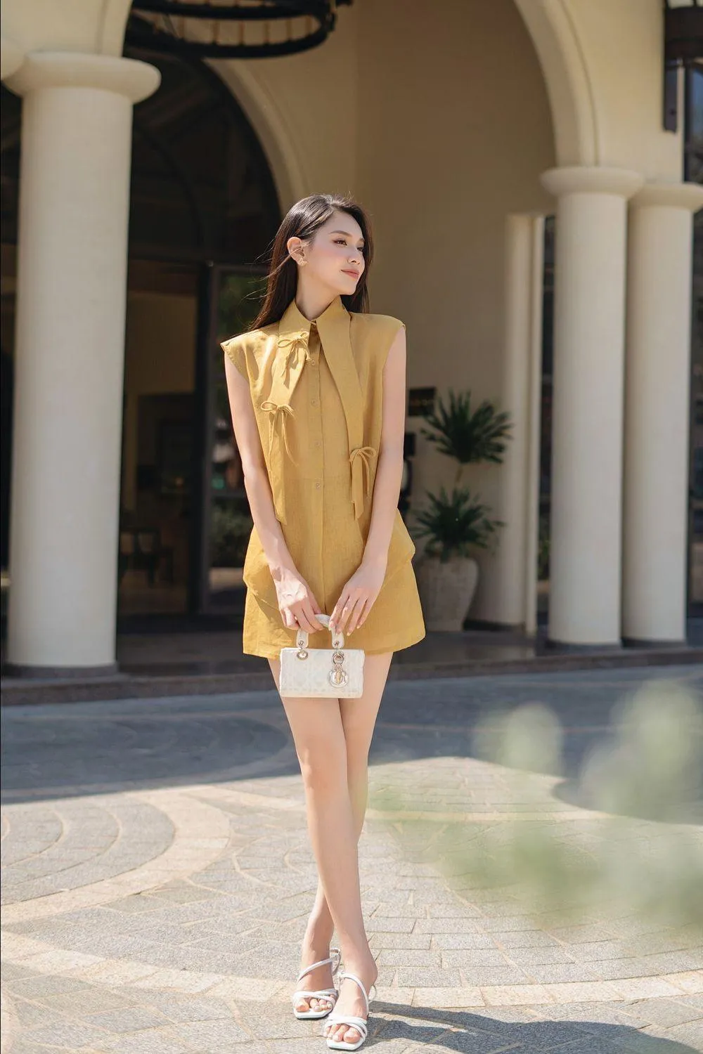 Milcah A-line High Waist Organza Mini Skirt