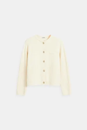 Old Money Knitted Woolen Button Sweater