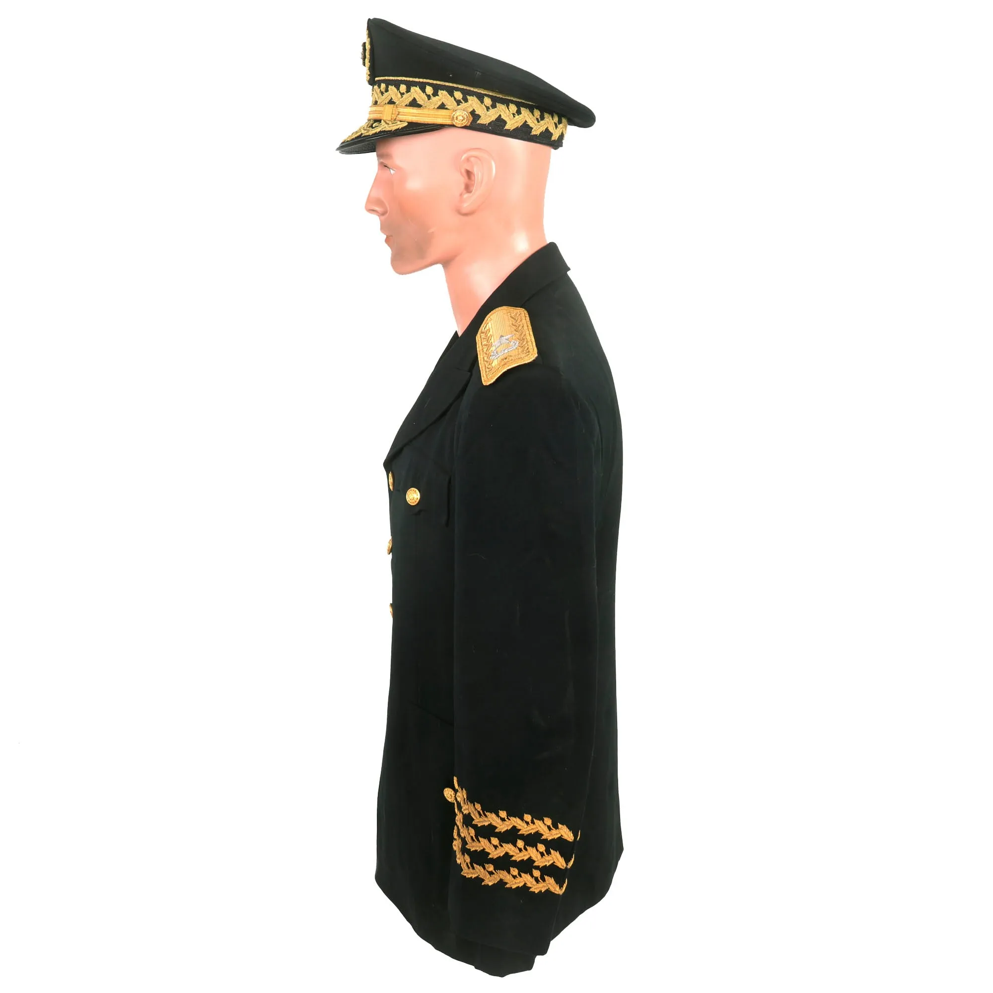 Original Cold War Republic of Korea Army General Uniform Coat With Visor Cap - Jiang South Korean