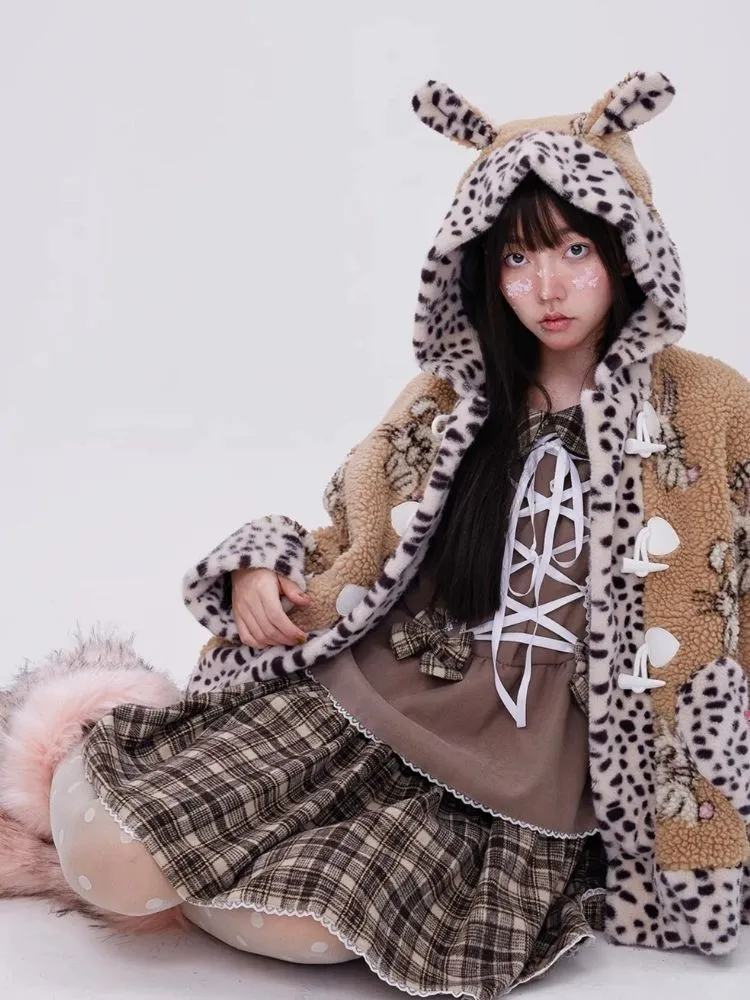 Rabbit ears hooded coat【s0000004038】