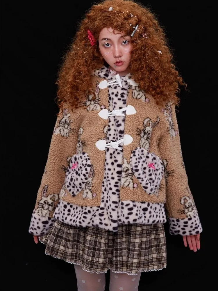 Rabbit ears hooded coat【s0000004038】