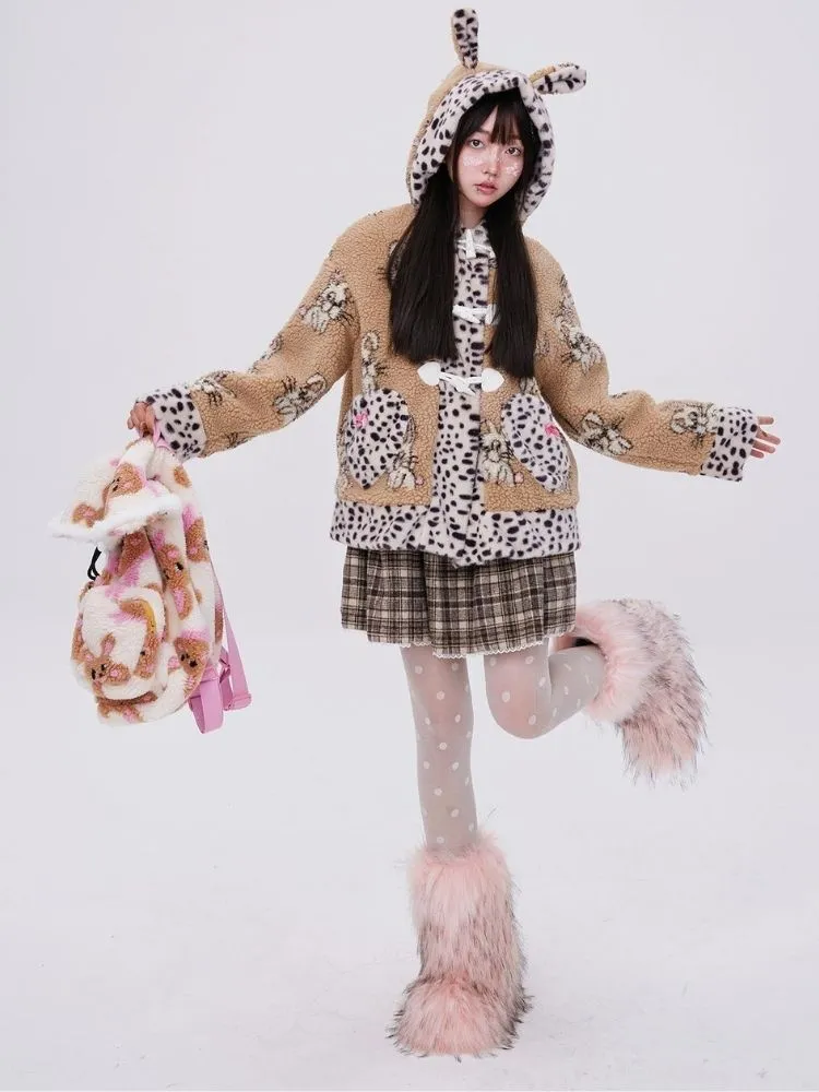 Rabbit ears hooded coat【s0000004038】