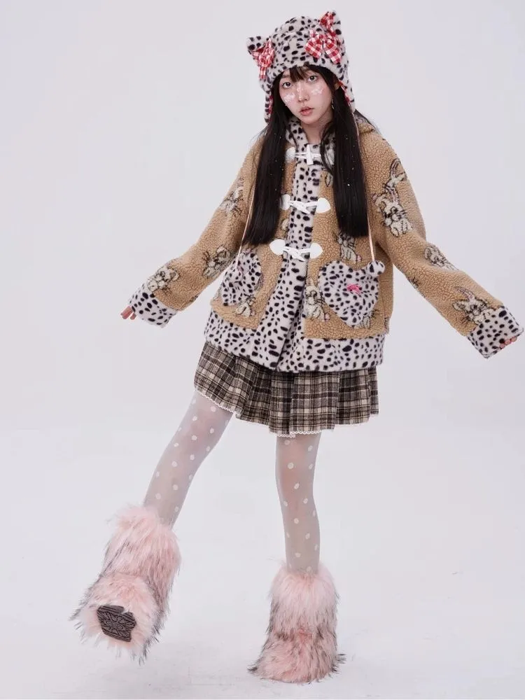 Rabbit ears hooded coat【s0000004038】