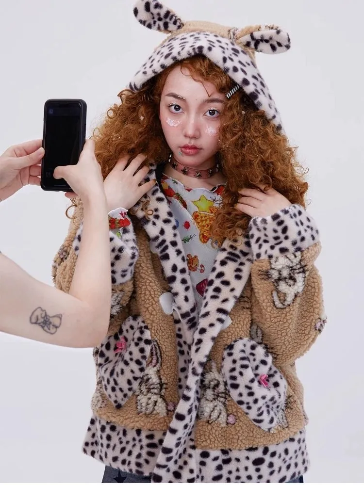 Rabbit ears hooded coat【s0000004038】