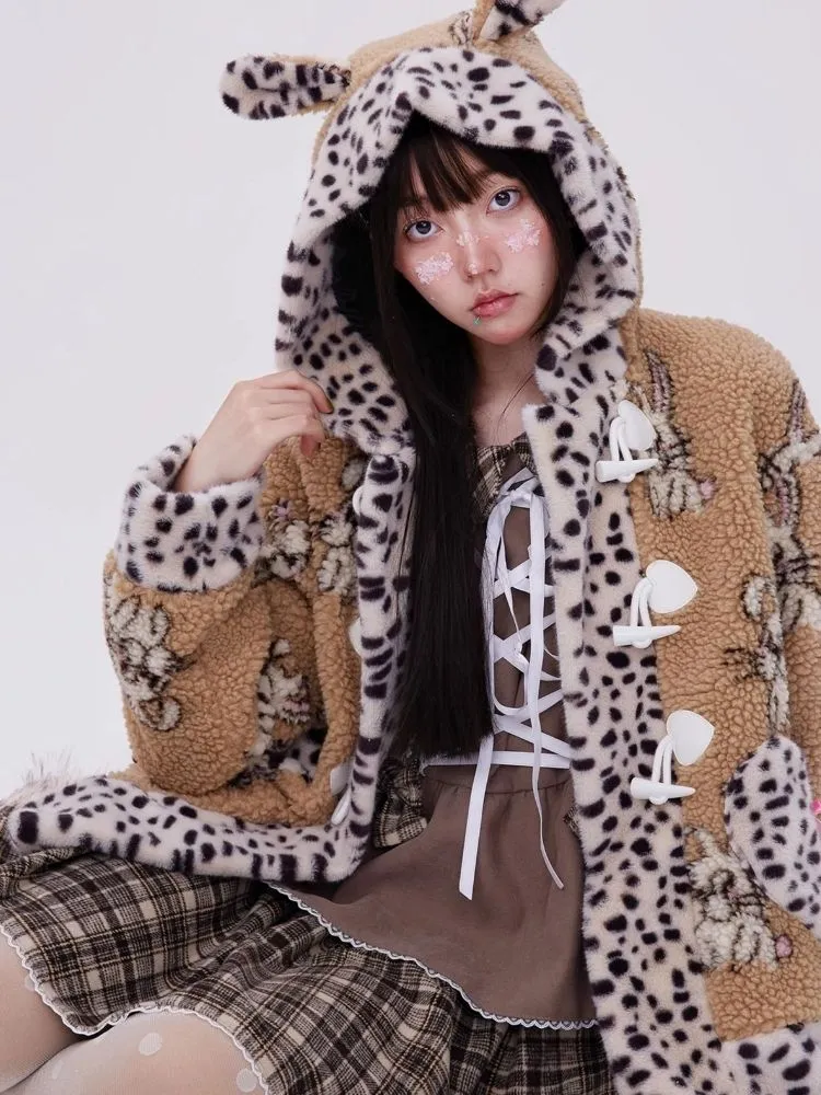 Rabbit ears hooded coat【s0000004038】