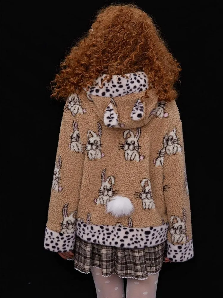 Rabbit ears hooded coat【s0000004038】