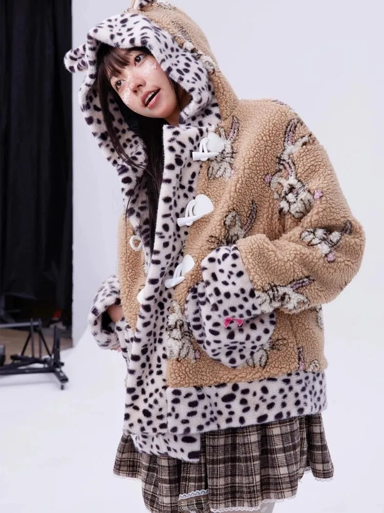 Rabbit ears hooded coat【s0000004038】