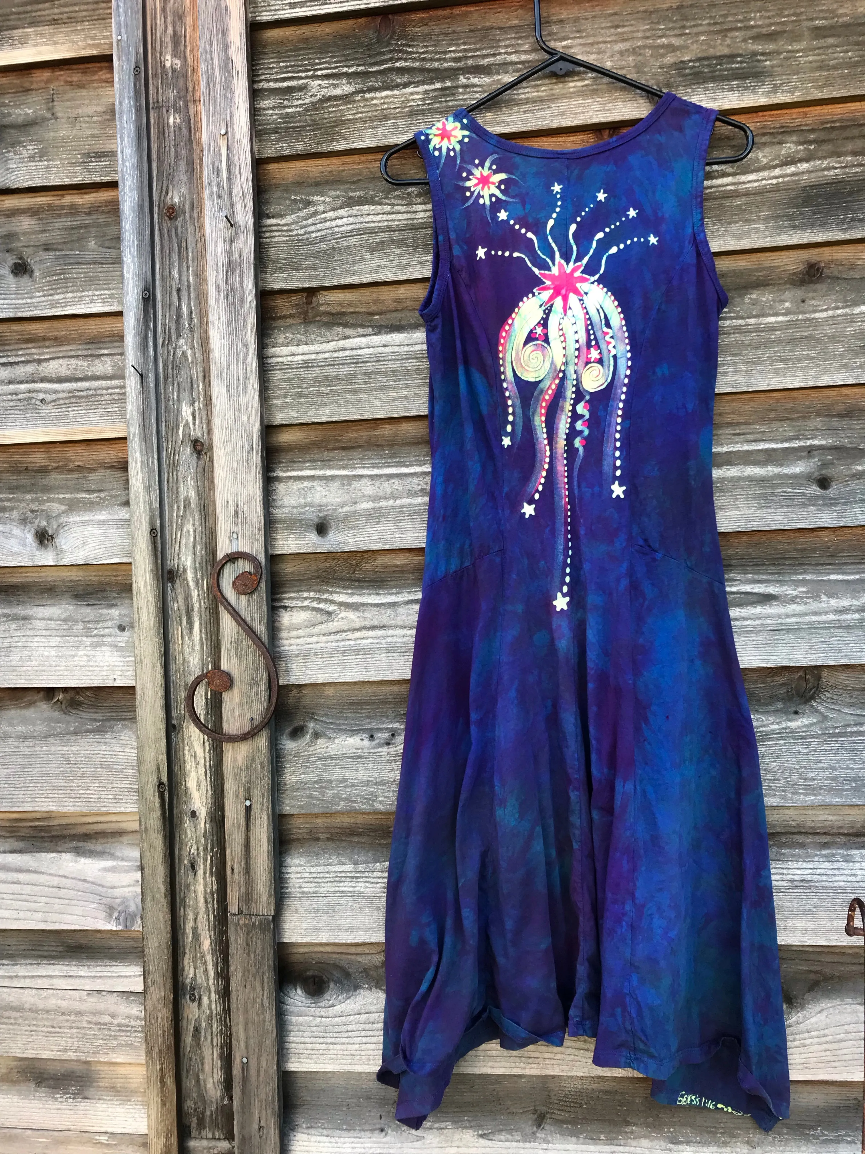 Rainbow Sunshine and Moonbeams Batik Dress