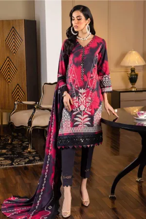 Signature Prints by Nureh Unstitched 3 Piece Khaddar Collection'2022-SP-28