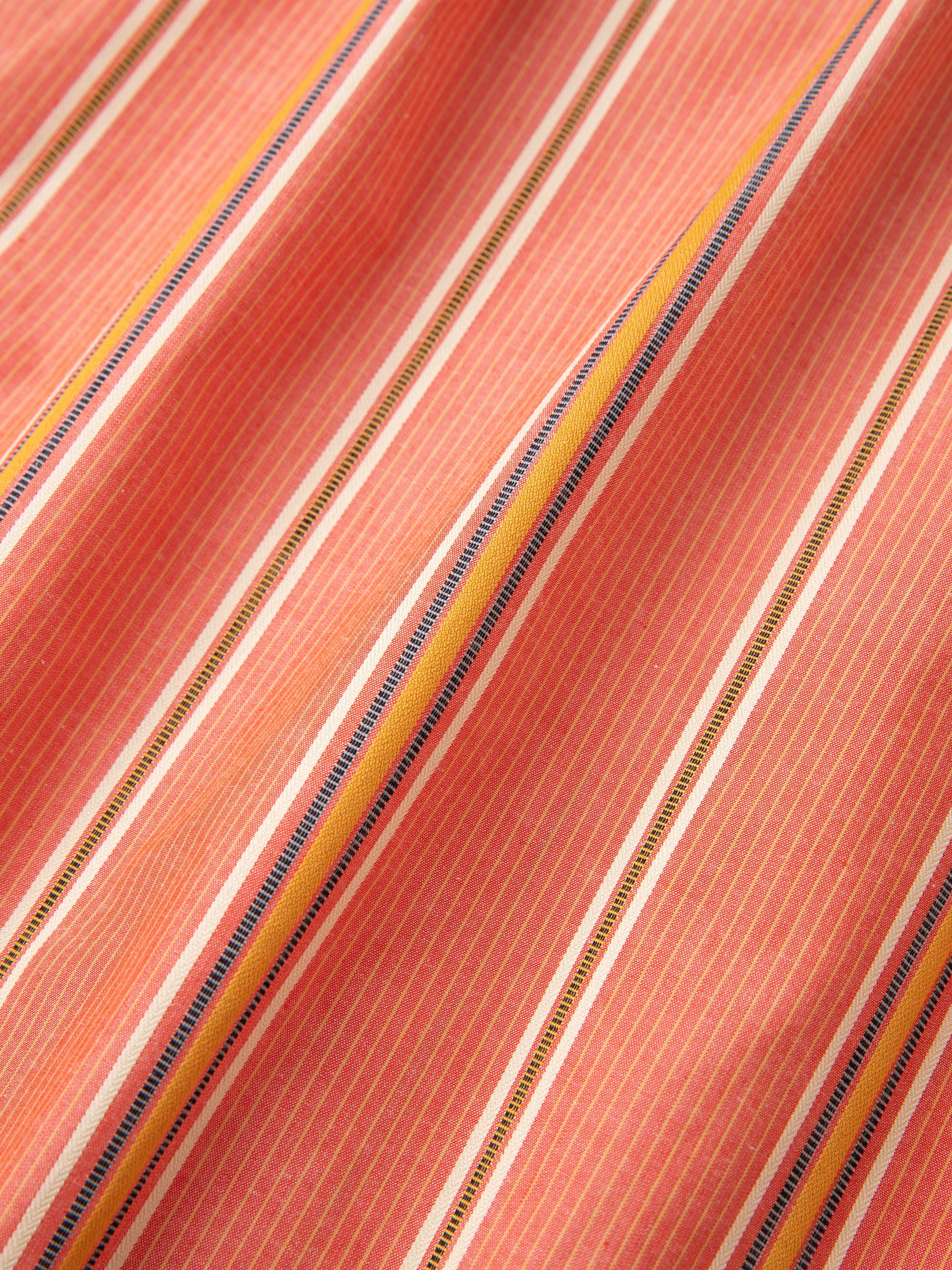 Stripe Citrus LS Camp Shirt
