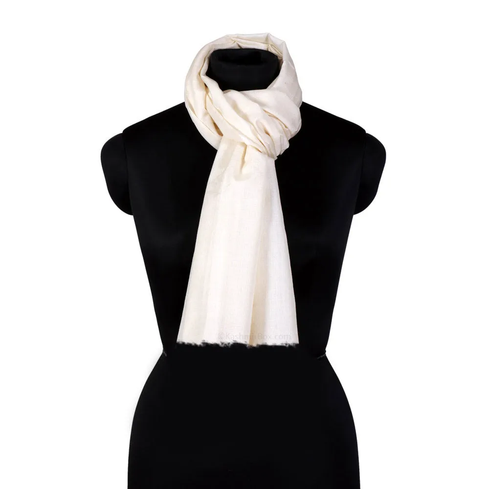 White Woolen Scarf