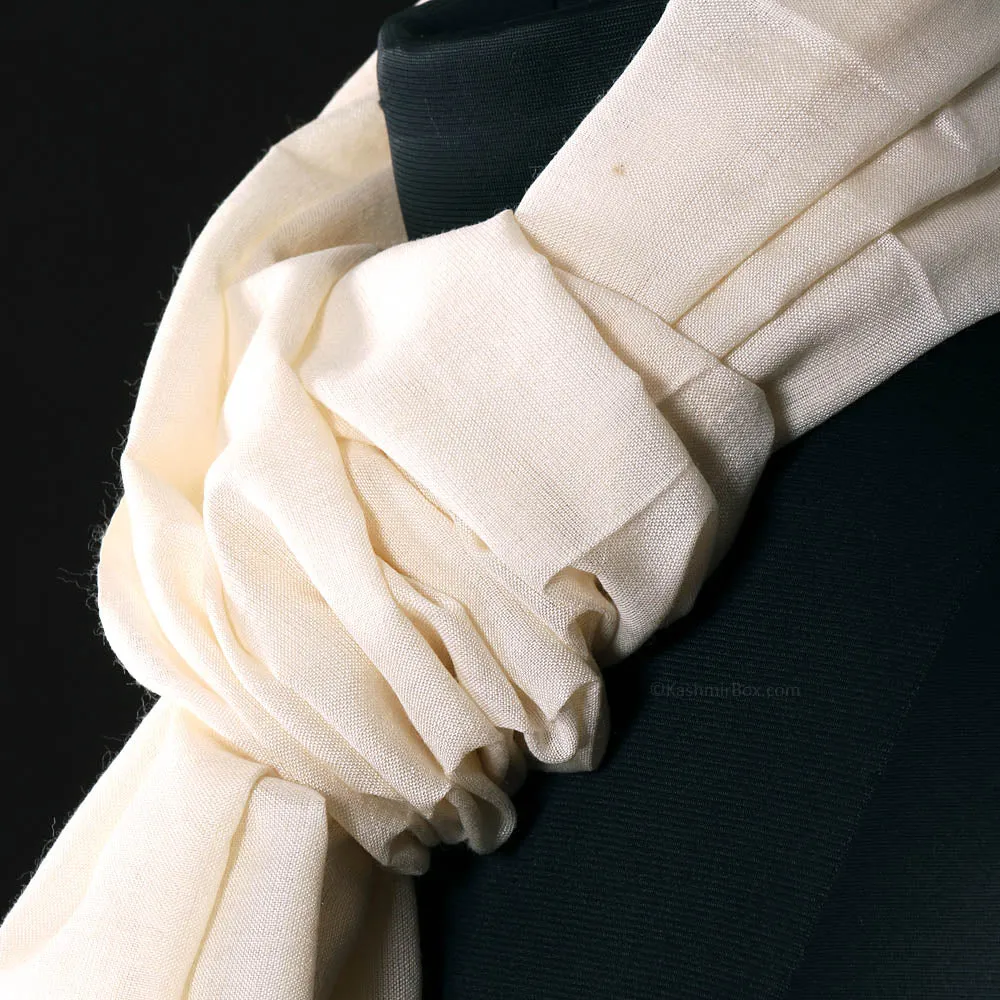 White Woolen Scarf