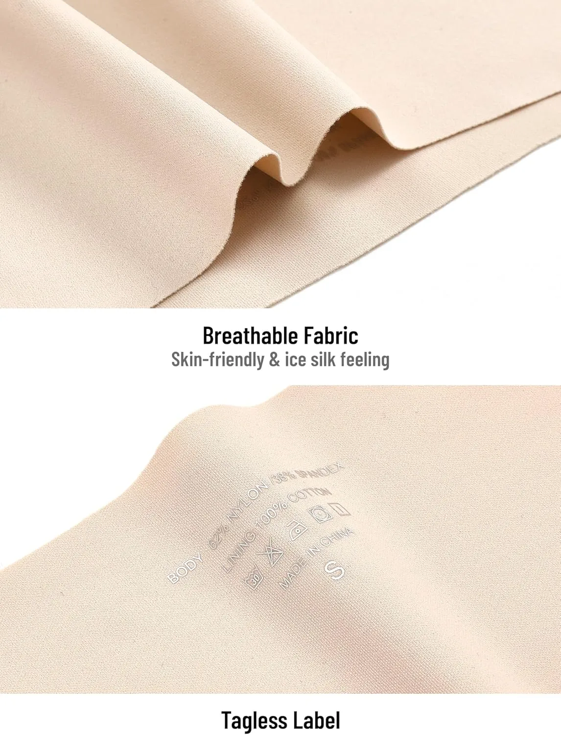 Women's Seamless No-Show Bikini Underwear Comfortable Stretch Invisible Hipster Panties for Everyday Wear 6PACK
