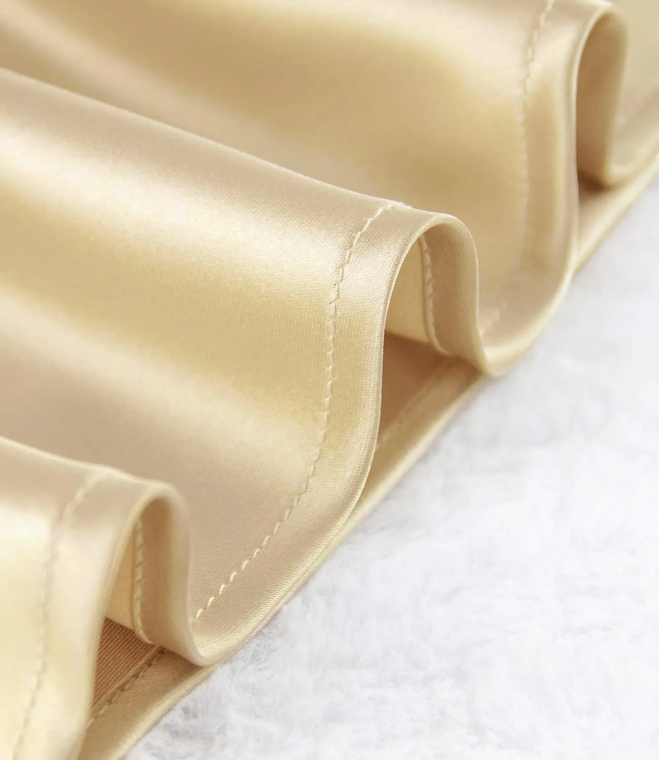 Womens Silky Satin Midi Skirt High Waist Elastic Waist A Line Skirt