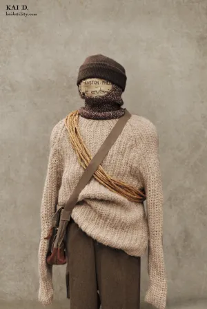 World Rover Hand Knit Sweater - Natural - M